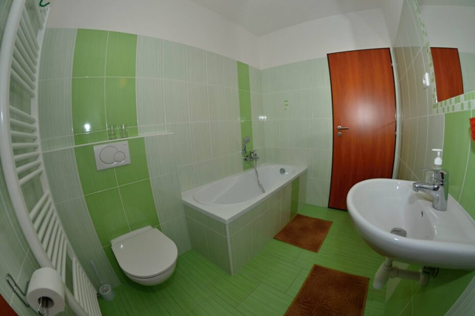 Pětilůžkový apartmán 1 patro Koupelna Penzion Chriby Staré Hutě