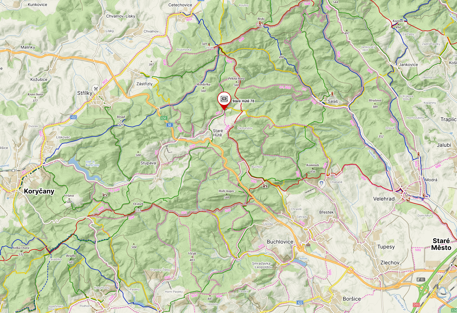 mapa_StareHute78 mapa_StareHute78